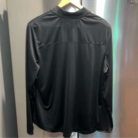 REEBOK black Shirt 3XL Play Dry ¼ Zip Pullover Workout Size 26-28 Polyester NEW - Picture 3 of 14
